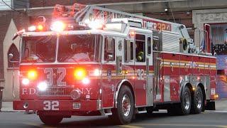 FDNY *NEW* Ladder 32 Responding