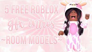 5 FREE Halloween  Fall Roblox GFX Intro Templates No Text with room models  AdrieCookie 