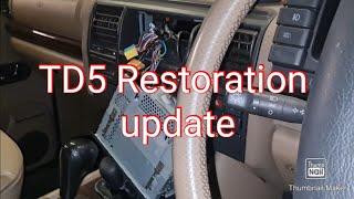 update on the land rover discovery td5 restoration.