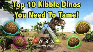 TOP 10 KIBBLE DINOSAURS FOR THE NEW KIBBLE SYSTEM  ARK SURVIVAL EVOLVED