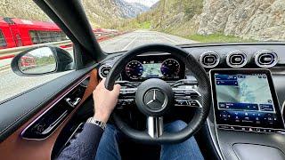 MERCEDES C-CLASS C 300 4MATIC AMG Line - SCENIC POV drive in SWITZERLAND