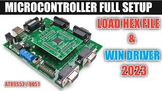 Learn Microcontroller 8051 full development  AT89S52 Development Board Full Setup 2023