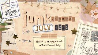 JUNK JOURNAL JULY 2023  Free junk journal prompts collaboration & workshop 