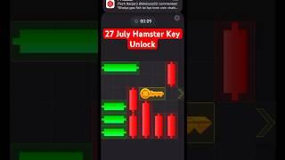 Hamster Kombat mini game today  27 July hamster Kombat key unlock #hamsterkombat
