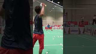 Kenzie latihan defend #badmintonmania #shortsvideo #badmintonindonesia