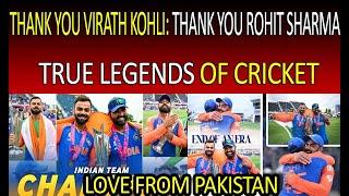 Thank You Virat Kohli and Rohit Sharma  Love From Pakistan