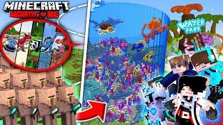 1000 YOUTUBER SURVIVAL HARDCORE BUILD WATERPARK TERBESAR DI DUNIA ISI 1000 IKAN MEGALODON THE BLOOP