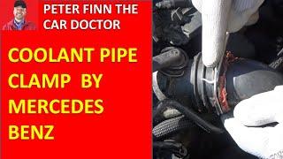 How to Open and Close Coolant pipe hose Clamps in Radiator Mercedes Benz E Class W212