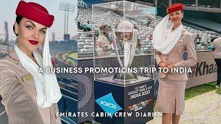 Emirates Cabin Crew Vlog  GRWM  Traveling To India  ICC Cricket  Emirates Brand Ambassador Event