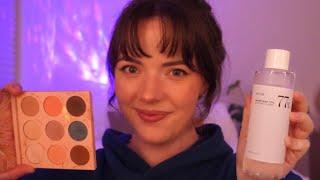 ASMR Big Sister Pampers You To Sleep  makeup skincare layered sounds