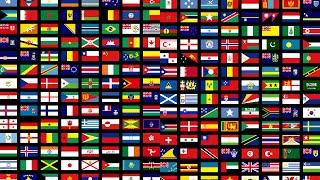 Flags of All Countries of the World with Names 3th part music by Klimpers