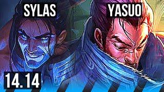 SYLAS vs YASUO MID  65% winrate Legendary 1423  EUNE Master  14.14