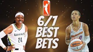 Best WNBA Player Prop Picks Bets Parlays Predictions Today Friday June 7th 67