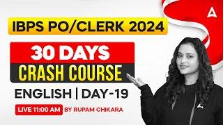 IBPS POClerk English Mock Test #19  IBPS POClerk English Preparation  By Rupam Chikara