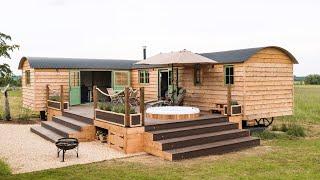 Incredibly Beautiful Well Furlong Shepherds Huts with with Boutique Cottage Interior