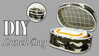 DIY How to Make a lunch box bag from Military Uniform