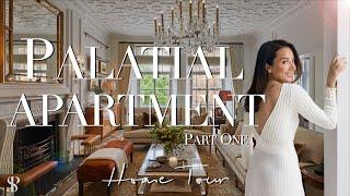 HOUSE TOUR  LUXURY PALATIAL APARTMENT  PART ONE  INTERIOR DESIGN  4K