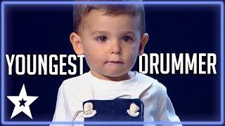 2 Y.O Baby Drummer Is The Youngest Contestant on Got Talent  Kids Got Talent