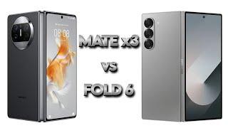 Сравнение Samsung Galaxy Z Fold 6 и Huawei Mate x3