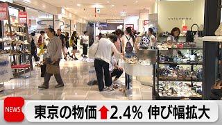 東京の物価2.4％上昇 伸び率拡大　政府補助金終了の電気・ガス代が大幅増