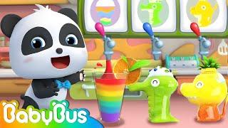 Yummy Rainbow Juice Song  Colors Song Popcorn Truck  Nursery Rhymes  Kids Songs  BabyBus