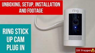 Ring Stick Up Cam Plug In Unboxing and Installation
