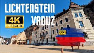 Vaduz Lichtenstein  TOP DESTINATION walk around the capital of the world wealthiest country 4K