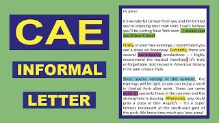 C1 Writing Tips  CAE Writing An Informal Letter