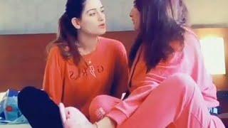 Pakistani lesbians Hareem & Sundal again in action kissing 2019.