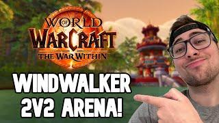 Playing 2v2 On the first day of the season - Windwalker Monk Arena R1 Gladiator