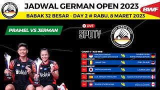 Jadwal German Open 2023 day2  PraveenMelati vs Jerman - jadwal lengkap 32 Besar German Open 2023