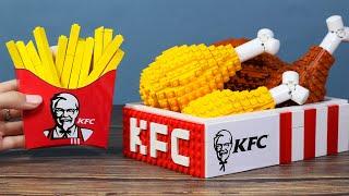 KFC Fried Chicken Recipe but its LEGO in Real LifeStop Motion Cooking ASMR Satisfying
