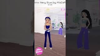 ROBLOX PERO SÓLO PUEDES VESTIRTE DE AZUL MARINO  #shorts #parati #viral #roblox