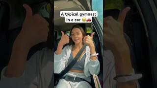 Typical gymnast in a car  gymnastics life  Lera the gymnast #gymnast #flexibility #gymnatics