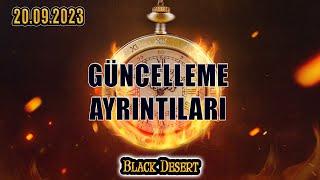 20.09.2023 Black Desert Güncelleme  Yeni SEZON   %500 Exp  Karakter Bağlama 1 Marni  BDO