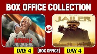 Indian 2 vs Jailer 4 Days Box Office Collection  Indian 2 Worldwide Collection Kamal Haasan Rajni