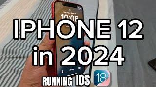 IPHONE 12 in 2024 running IOS 18 - New More Added Features and Wallpaper