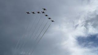 RCAF Snowbirds Flyover 2024 F1 Canadian Grand Prix in Montreal