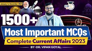 January to December Current Affairs 2023  Complete Current Affairs 2023 By Dr Vipan Goyal  StudyIQ
