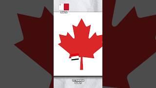 bendera tersembunyi di bendera kanada #shorts
