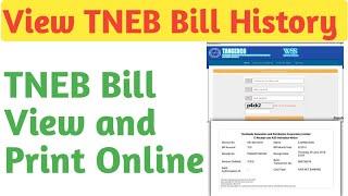 How to Check TNEB Bill History  TNEB Bill Payment Receipt Download  Tamil Tutorials Tech