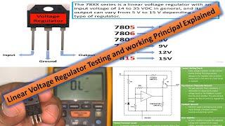 How Does A Voltage Regulators And Its Internal Circuit And Components Works Explained In Details.