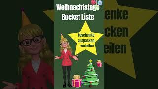 Bucket Liste Weihnachtstage #bucketlist #weihnachtsliste #lernfoerderung