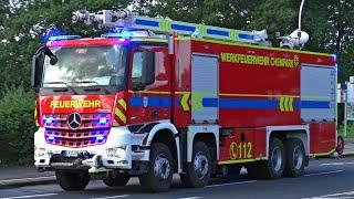 FEUER im CHEMPARK 15x WERKFEUERWEHR CHEMPARK DORMAGEN auf Einsatzfahrt