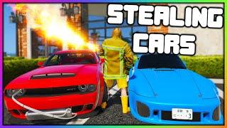 GTA 5 Roleplay - STEALING CARS WITH A FLAMETHROWER  RedlineRP