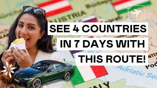 Central European Road Trip Itinerary 7 days through Germany Czech Republic Austria & Italy