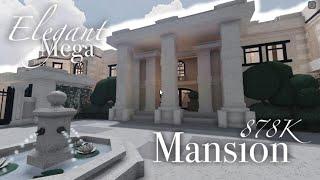 Elegant Mega Mansion - 878k - Bloxburg Speedbuild Part 1 & Tour