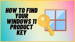 How to Find Your Windows 11 Product Key