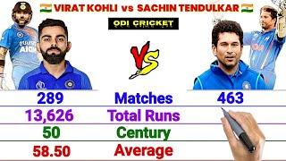 Virat Kohli vs Sachin Tendulkar Batting Comparison  Who is Actually the Best Batsman ?