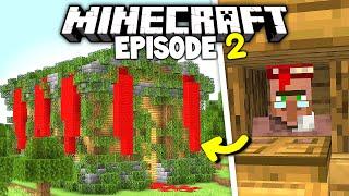 Building a Villager Trade Center  Lets Play Vanilla Minecraft 1.21 Episode 2